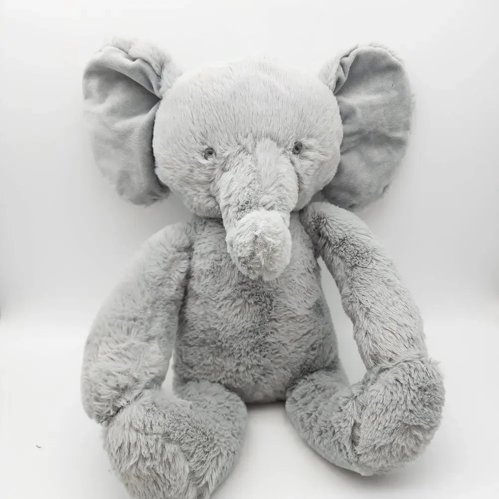 Mudpie Gray Elephant Plush Stuffed Animal Lovey 13